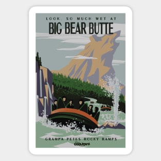 BIG BEAR BUTTE - Disnerland Parody Sticker